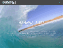 Tablet Screenshot of manawaisurf.com